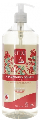 Simply Bio Shampoing Douche Fleuri Biologique 1 Litre