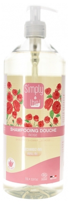Simply Bio Shampoing Douche Rose Biologique 1 Litre