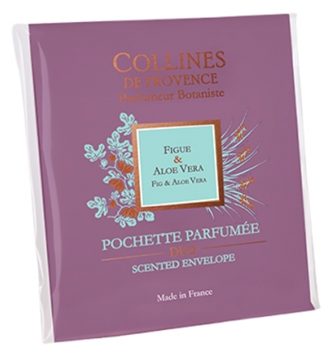 Collines de Provence Pochette Parfumée DUO 1 Unité - Parfum : Figue & Aloe Vera