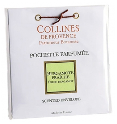 Collines de Provence Pochette Parfumée Les Naturelles 6 Grammes - Senteur : Bergamote Fraîche