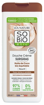 Léa Nature SO BIO étic Douche Crème Surgras à l'Huile de Coco Biologique 650 ML