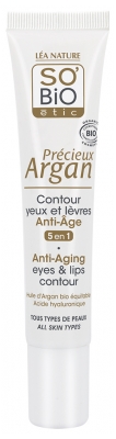 Léa Nature SO BIO étic Précieux Argan Contour Yeux et Lèvres Anti-Âge Biologique 15 ML