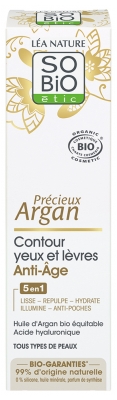 Léa Nature SO BIO étic Précieux Argan Contour Yeux et Lèvres Anti-Âge Biologique 15 ML
