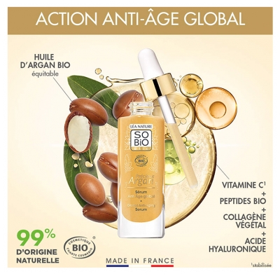Léa Nature SO BIO étic Précieux Argan Sérum Anti-Âge Global Biologique 30 ML