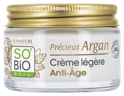 Léa Nature SO BIO étic Précieux Argan Crème Légère Anti-Âge Biologique 50 ML