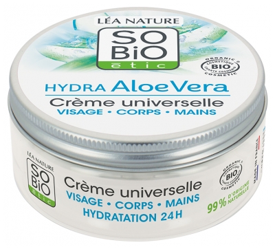 Léa Nature SO BIO étic Hydra Aloe Vera Crème Universelle Visage Corps Mains Biologique 150 ML