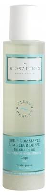 Biosalines Huile Gommante à la Fleur de Sel de l'Ile de Ré Toutes Peaux 150 ml