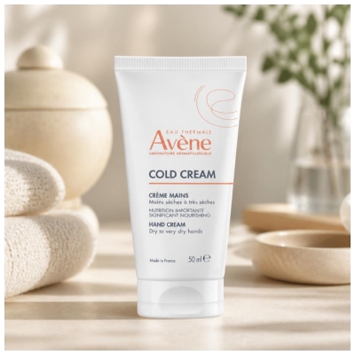 Avène Eau Thermale Crème Mains Concentrée Hydratante Peau Sèches Cold Cream 50 ml
