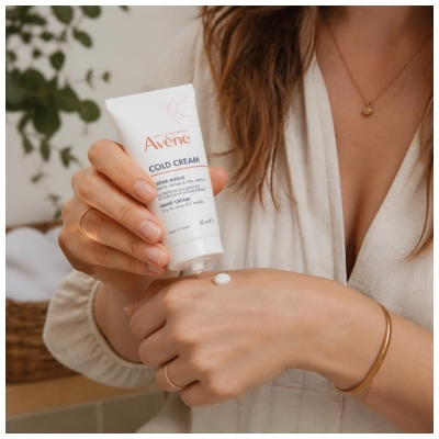 Avène Eau Thermale Crème Mains Concentrée Hydratante Peau Sèches Cold Cream 50 ml