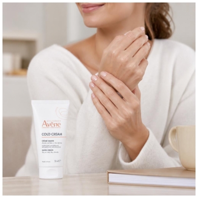 Avène Eau Thermale Crème Mains Concentrée Hydratante Peau Sèches Cold Cream 50 ml