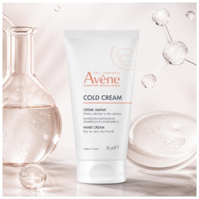 Avène Eau Thermale Crème Mains Concentrée Hydratante Peau Sèches Cold Cream 50 ml