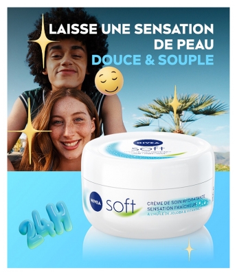 Nivea Soft Crème de Soin Hydratante Sensation Fraîcheur 100 ml 