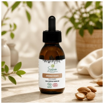 Salvia Nutrition Huile Végétale Vierge Amande Douce Biologique 100 ML