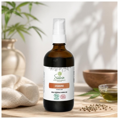 Salvia Nutrition Huile Végétale Vierge Chanvre Biologique 100 ML