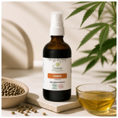 Salvia Nutrition Huile Végétale Vierge Chanvre Biologique 100 ML