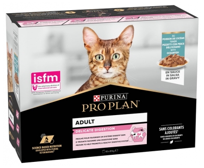 Purina Proplan Morceaux au Poisson de l'Océan en Sauce 10 Unités