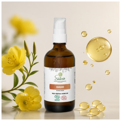 Salvia Nutrition Huile Végétale Vierge Onagre Biologique 100 ML