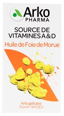 Arkopharma Arkog Huile Foie Morue - 60 Caps.