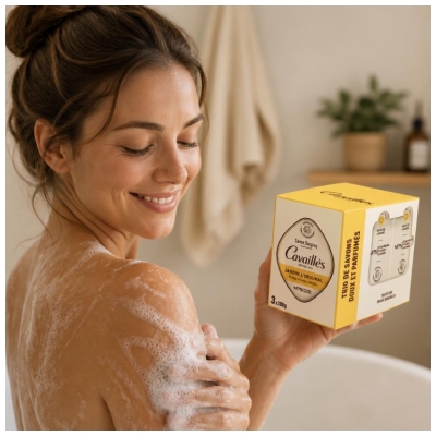 Cavaillès Savon Surgras Jardin l'Original Peaux Sèches 3 x 200 gr