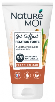 Naturé Moi Gel Coiffant Fixation Forte 24H à l'Extrait de sucre Mi-Blanc 150 ml