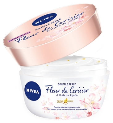Nivea Soufflé Perlé Crème Hydratante Fleur de Cerisier et Huile de Jojoba 200 ml