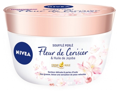 Nivea Soufflé Perlé Crème Hydratante Fleur de Cerisier et Huile de Jojoba 200 ml