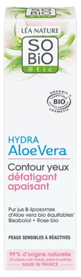 Léa Nature SO BIO étic Hydra Aloe Vera Contour des Yeux Défatiguant Apaisant Biologique 15 ML