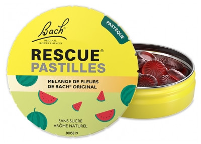 Rescue Pastilles Mélange de Fleurs de Bach Original Saveur Pastèque 50 g 