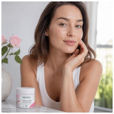 Melvita Source de Roses Crème Hydra-Repulpante Biologique 50 ML