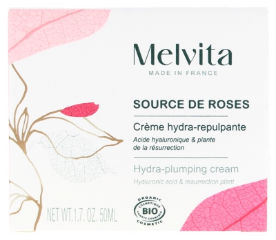Melvita Source de Roses Crème Hydra-Repulpante Biologique 50 ML