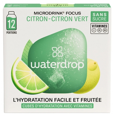 Waterdrop Microdrink 12 Cubes - Goût : Citron - Citron Vert