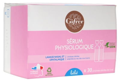 Gifrer Sérum Physiologique 30 Unidoses de 5 ml