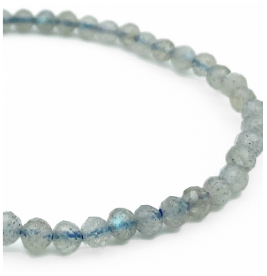 Natura Square Bracelet Facettes en Labradorite de Madagascar