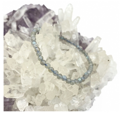 Natura Square Bracelet Facettes en Labradorite de Madagascar
