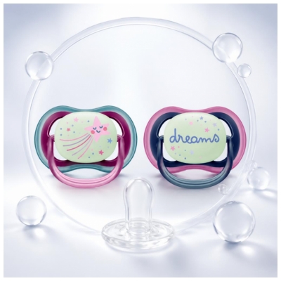 Avent Scf376/21 Sucettes Nuit 6-18M Boy