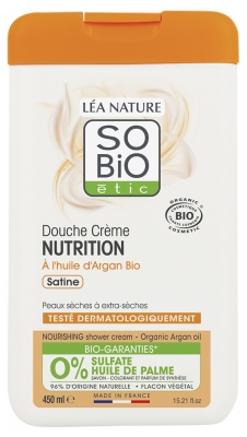 Léa Nature SO BIO étic Douche Crème Nutrition à l'Huile d'Argan Biologique 450 ML