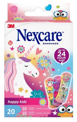 Pansements adhésifs Nexcare™ Happy Kids Magic, assortiment, 20 unités