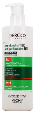 Vichy Dercos Shampoing Démêlant Traitant Anti-Pelliculaire 390 ML