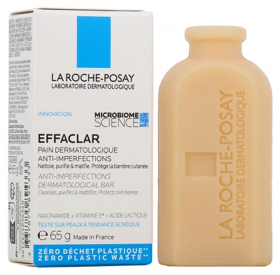 La Roche-Posay Effaclar Pain Dermatologique Nettoyant Anti-Imperfections 65 g