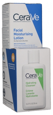 CeraVe Crème Hydratante Visage SPF 30 52 ml +Crème Lavante 20 ml Offerte