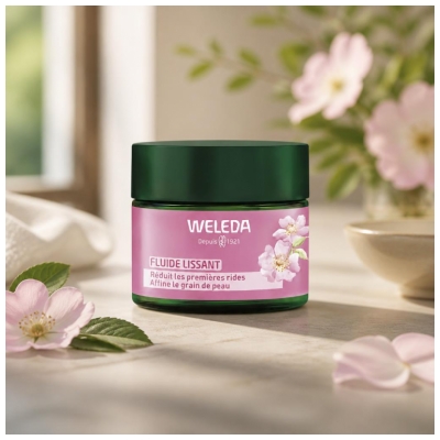 Weleda Fluide Lissant à la Rose Musquée et Thé Blanc 40 ML