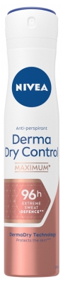 Nivea Derma Dry Control Détranspirant 96H Déodorant Spray 200 ml