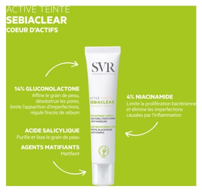 Svr Sebiaclear Active Teinté 40 ml