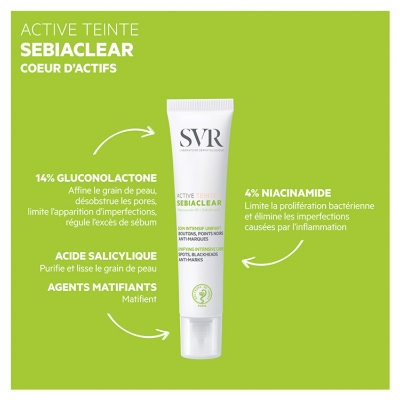 Svr Sebiaclear Active Teinté 40 ml