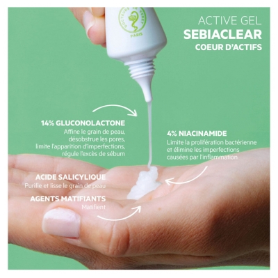Laboratoire Svr Sebiaclear Active Gel _ Correcteur Intensif Boutons Points Noirs Anti-Marques 40 ml _