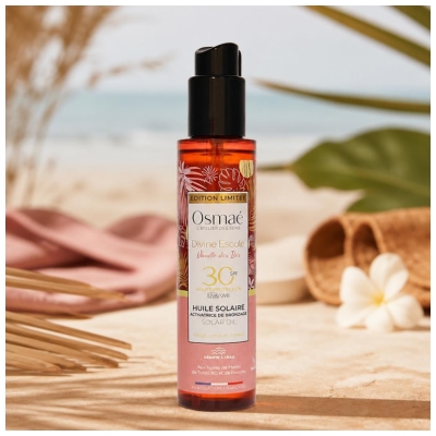 Osmaé Huile Solaire Divine Escale Vanille des Iles SPF30 150 ml