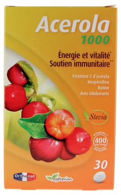 Orthonat Acérola 1000 Énergie & Vitalité Soutien Immunitaire 30 Comprimés
