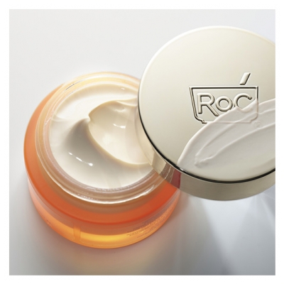 Roc Renouveau + Éclat Crème Anti-Âge Unificatrice Riche 50 ml