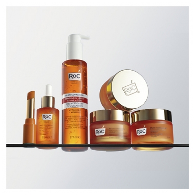 Roc Renouveau + Éclat Crème Anti-Âge Unificatrice Riche 50 ml