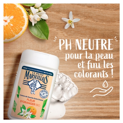 Le Petit Marseillais Extra Doux Douche Fleur d'Oranger Bio 250 ml